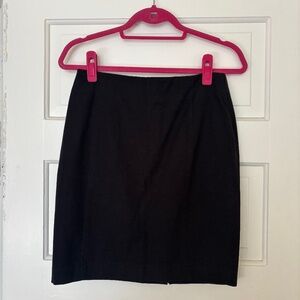 Banana Republic washable black bi-stretch mid-length pencil skirt